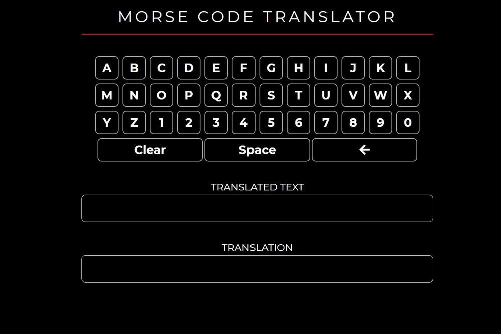 Morse code translator