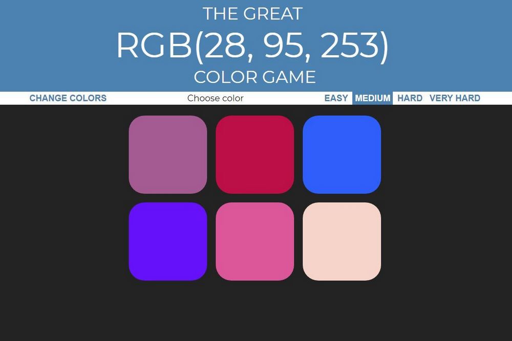 RGB Guessing Game